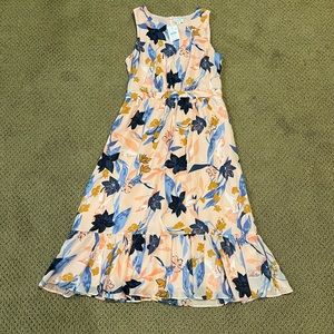 floral j crew midi dress.